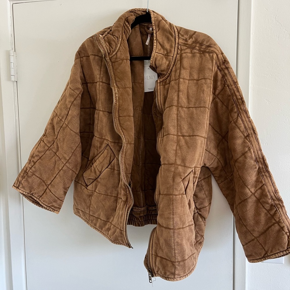 FREE PEOPLE Dolman Quilted Knit Jacket